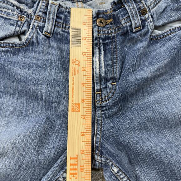 BKE Wendi Stretch Bootcut Medium Wash Denim Jeans Womens 31x31.5 Distressed Y2K - Picture 5 of 12